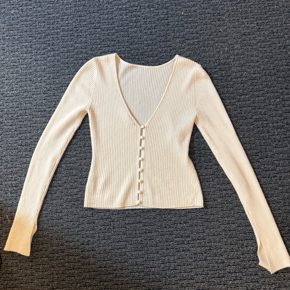 Reformation Porta Open Back Cashmere Sweater